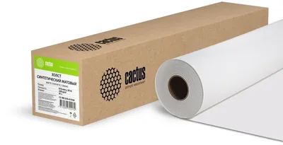 Холст Cactus CS-MC230-61030 рулон 24" (A1) 610 мм х 30 м, 230 г/м?, белый, матовый, синтетика, для струйной печати, втулка 2" (50,8 мм)
