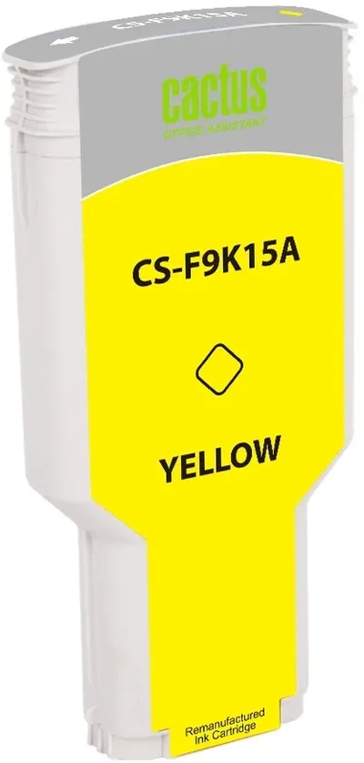 Картридж CACTUS CS-F9K15A, желтый, 300мл, для HP DesignJet T730/T830