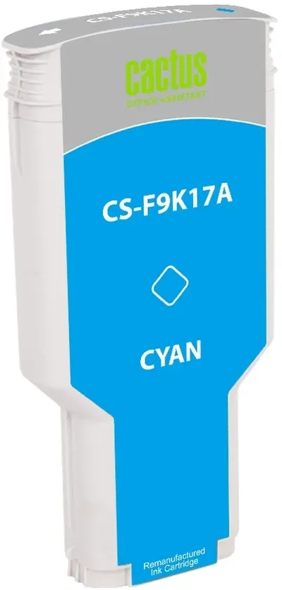 Картридж Cactus CS-F9K17A, голубой, 728XXL, 300 мл