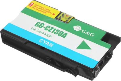 Картридж струйный G&G GG-CZ130A (№711/CZ130A), голубой, совместимый