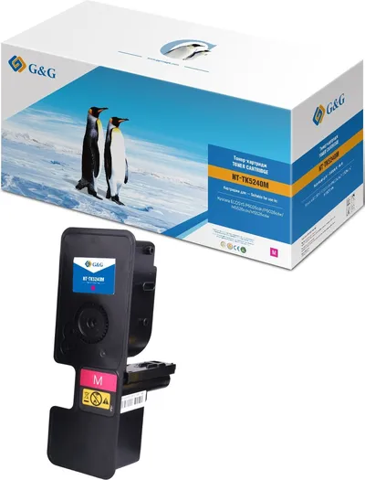 Картридж лазерный G&G GG-TK5240M, для Kyocera ECOSYS P5026cdn/P5026cdw;ECOSYS M5526cdn/M5526cdw, пурпурный, 3000 стр.