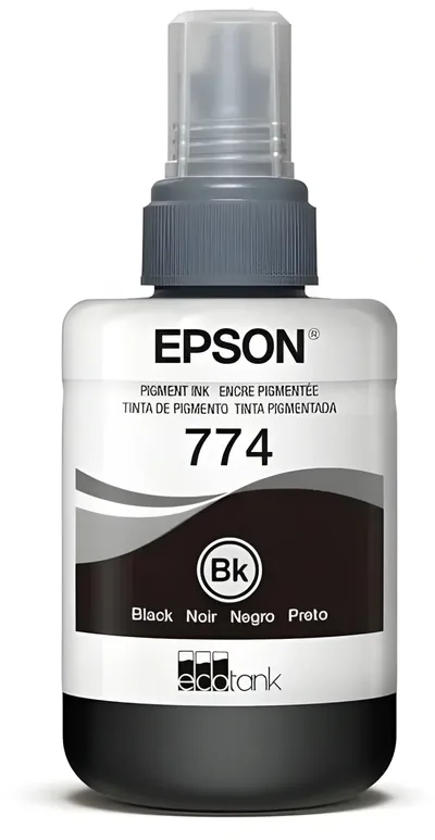 Контейнер с чернилами Epson T7741 C13T774198, чёрные пигментные, для M100/M200