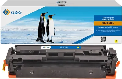 Картридж лазерный G&G GG-CF412A, желтый, 2300 стр., для HP LJ M452