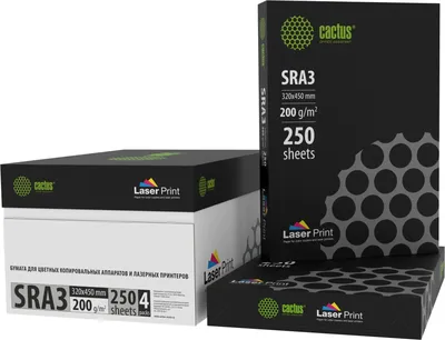 Бумага CACTUS CS-LPSRA3200250, SRA3, 200 г/м², 250 л., для лазерной печати