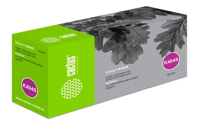 Cactus CLT-K404S Картридж (CS-CLT-K404S) для Samsung Xpress SL-C430/C430W/C480/C480W/C480FW (1500стр.) чёрный, с чипом