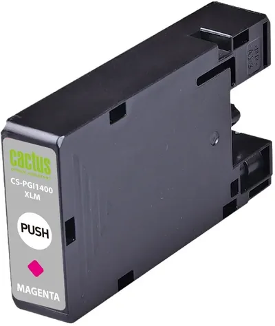 Картридж струйный Cactus CS-PGI1400XLM, пурпурный, 12 мл, для Canon MB