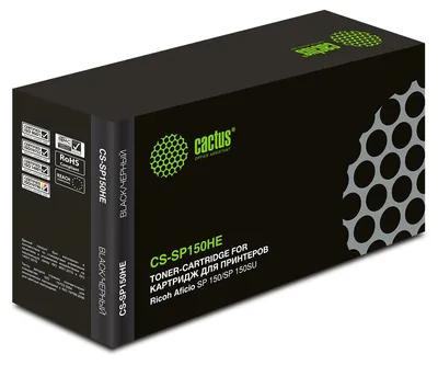 Картридж лазерный Cactus CS-SP150HE, чёрный, 1500 стр., для Ricoh Aficio SP 150