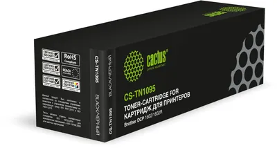 Картридж лазерный Cactus CS-TN1095, черный, 1500 стр., для Brother DCP 1602/HL 1202