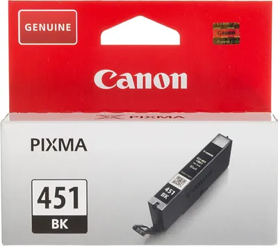 Картридж струйный Canon CLI-451BK 6523B001 черный (337стр.) (7мл) для Canon Pixma iP7240/MG6340/MG5440