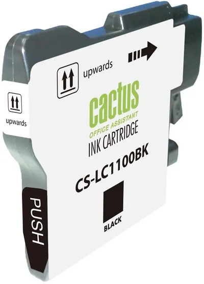 Картридж Cactus CS-LC1100BK, черный, 16мл, для Brother