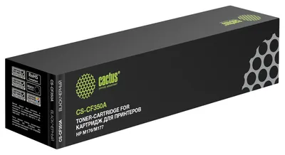 <114212> Картридж лазерный Cactus CS-CF350A для HP Color LaserJet M176/M177 черный [CS-CF350A]