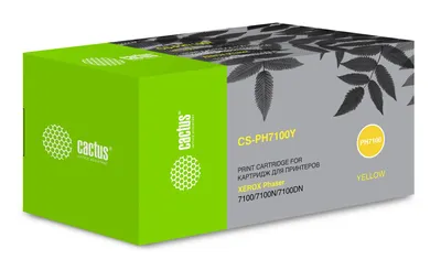 Картридж Cactus CS-PH7100Y, желтый, 4500 стр.