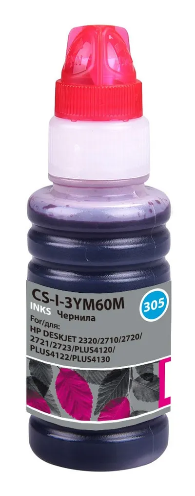 Чернила Cactus CS-I-3YM60M, 100мл, пурпурный, для DeskJet 2710/2120