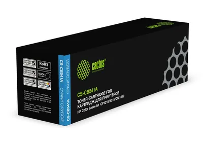 Картридж лазерный Cactus CS-CB541A для HP Color LaserJet CP1215, CP1515, CM1312, голубой, 1400 стр.