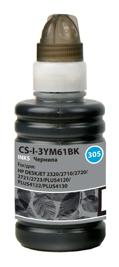 Чернила CACTUS CS-I-3YM61BK, 100мл, черный, водные для DeskJet