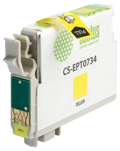 Картридж струйный Cactus CS-EPT0734, желтый, 11.4мл, для Epson