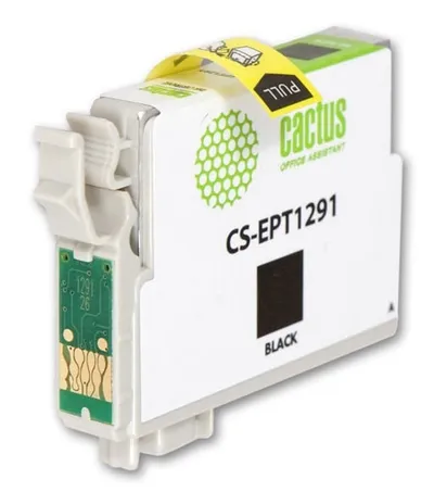 Картридж Cactus CS-EPT1291, черный, для Epson Stylus Office