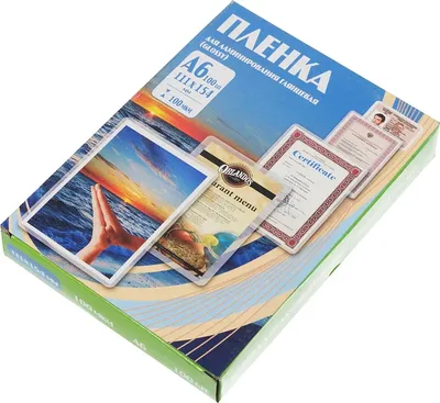 Пленка для ламинирования Office Kit PLP111*154/100, A6, 100 мкм, глянцевая, 100 шт