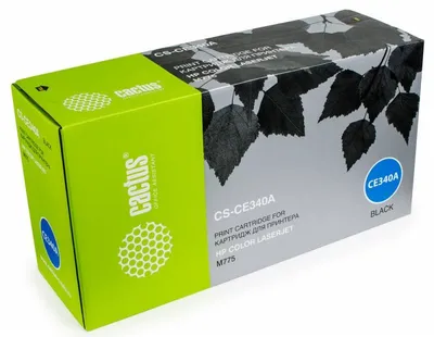 Картридж лазерный Cactus CS-CE340A, CE340A для HP Color LaserJet M775, M775dn, M775f, M775z, черный, 13500 стр.