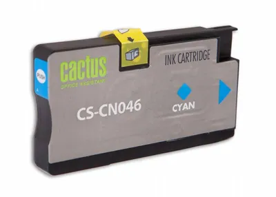 Картридж струйный Cactus CS-CN046, голубой, 26 мл
