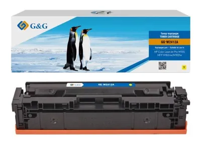 Картридж лазерный G&G GG-W2412A, для HP Color LaserJet Pro M155, MFP M182nw/M183fw, желтый, 850 стр.