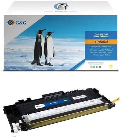 Картридж G&G GG-W2072A, желтый, 700 стр, для HP