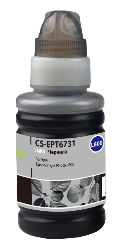 Чернила CACTUS CS-EPT6731, 100мл, черный, для Epson L800/L805/L1800