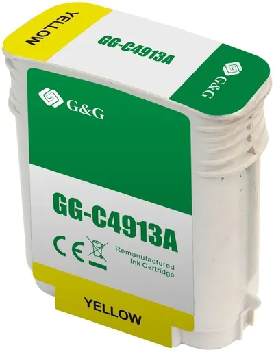 Картридж G&G GG-C4913A Yellow для  HP DesignJet 500/500PS/510/800/800ps/815mfp/820mfp