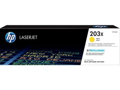 Тонер-картридж HP 203X Yellow для CLJ Pro M254/M254nw/M254dw MFP M280/M280nw/M281/M281fdn/M281fdw (2500 стр) ( CF542X )