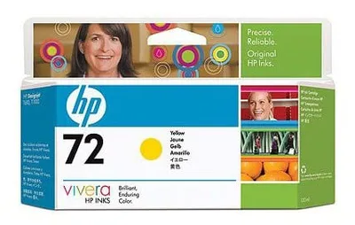(Спец.цена) Совместимый картридж HP (72) H-C9373AY 5217060000 для HP DesignJet T610/T1100 C9373A желт (130ml, Dye) MyInk