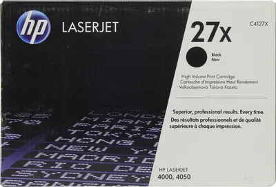 <002340> Картридж лазерный HP 27X (C4127X) для HP 4000/4050, экономичный, 10000 стр. черный [C4127X]
