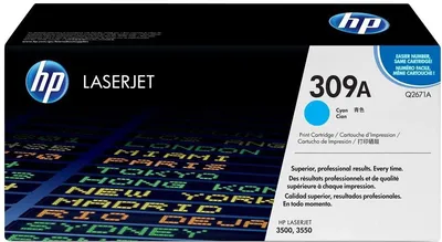 (Спец.цена)Оригинальный картридж HP Q2671A (309A) для принтера HP Color LaserJet 3500/ 3550/ 3550n cyan, 4000 страниц
