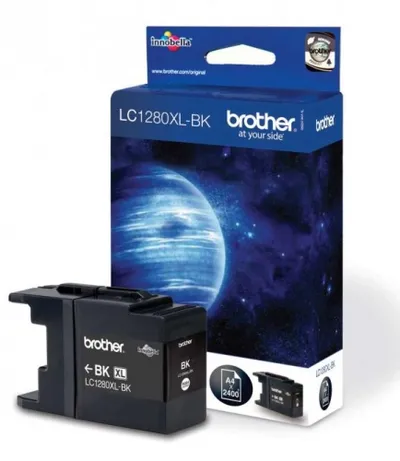 Картридж струйный Brother LC1280XLBK черный (2400 стр) для Brother MFC-J6510DW, MFC-J5910DW, MFC-J6710DW, MFC-J6910DW, MFC-J6710D