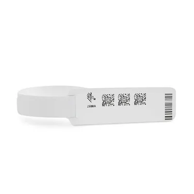 Браслеты Zebra Z-Band Direct 10005008, 1 рулон 200 шт, полипропилен, 25.4×279.4 мм, прямая термопечать (DT)