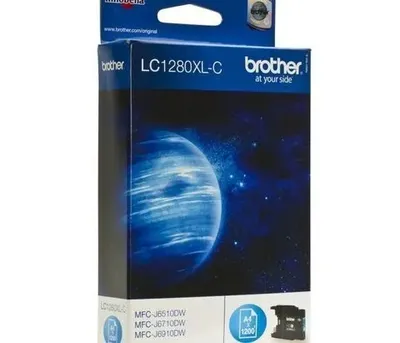 Brother LC1280XL-C Cyan для MFC-J5910DW/J6510/J6710DW/J6910DW (повышенной ёмкости)