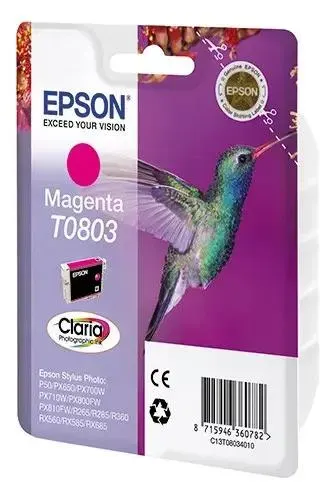 Картридж струйный Epson C13T08034011 / C13T08034021 для Epson Stylus Photo P50/PX660/PX720WD, пурпурный