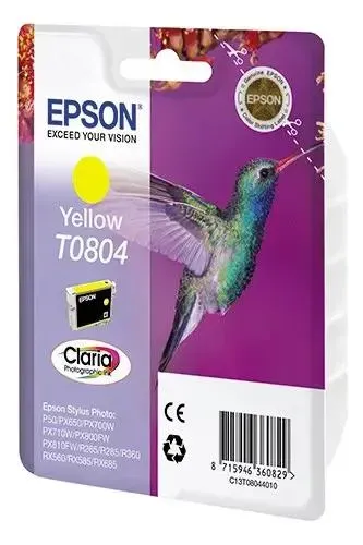 Картридж Epson C13T08044011, желтый, стандартной емкости