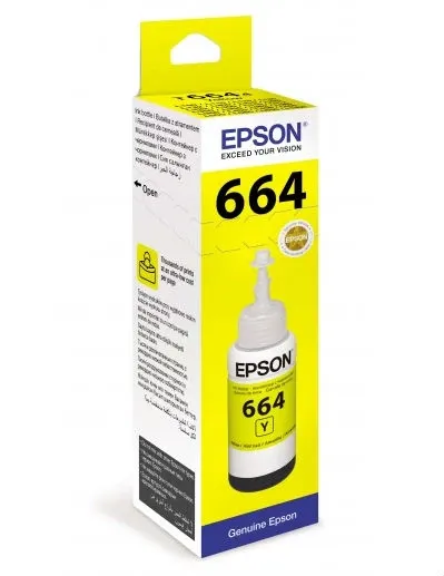 Чернила Epson C13T66444A, желтые, 70 мл, оригинальные