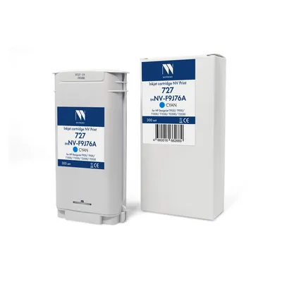 Картридж NV Print NV-F9J76A, голубой, для HP DesignJet, 300 мл