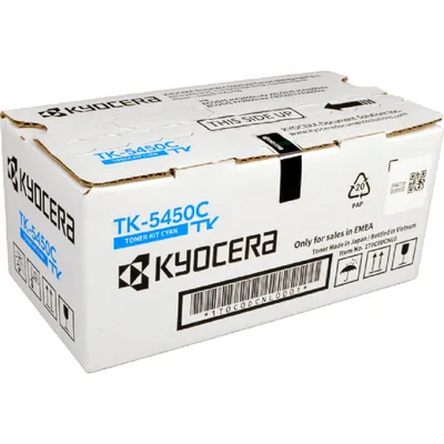 Картридж лазерный Kyocera TK-5450C 1T0C0DCNL0 голубой (3200стр.) для Kyocera Kyocera ECOSYS PA2600cx, ECOSYS PA2600cwx, ECOSYS MA2600cfx, ECOSYS MA2600cwfx