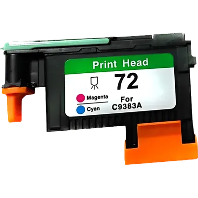 -/ Печатающая головка NVP 72 (NV-C9383A-RE) Magenta and Cyan для HP Designjet T610/T770/T790 (восстановленная, совместимая)