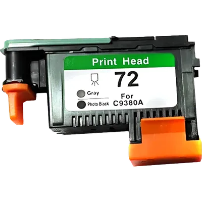 -/ Печатающая головка NVP 72 (NV-C9380A-RE) Gray and Photo Black для HP Designjet T610/T770/T790 (восстановленная, совместимая)