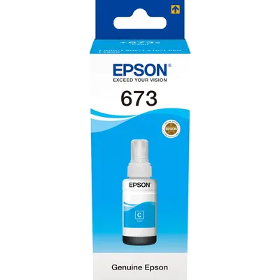 Чернила Epson 673 C13T67324A, 70 мл, голубой