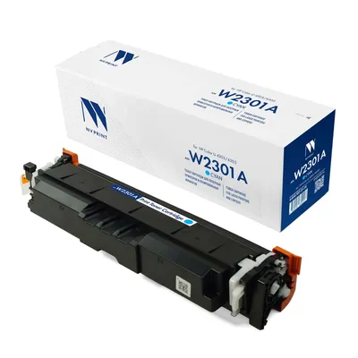 Картридж NV Print NV-W2301AC, Cyan, для HP Color LJ 4203/4303, 1800стр