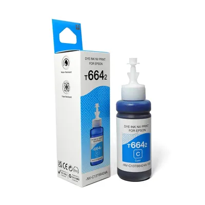 Чернила NV Print NV-C13T66424A, для Epson, голубой, 70 мл