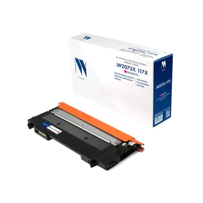 Картридж NV Print NV-W2073X-117X-M, пурпурный, для HP Color LJ 150/178/179, 1300 стр.