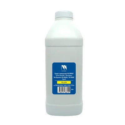Тонер+девелопер NV Print NV-Kyo8305-Type2-400gY, для Kyocera TK-8305/TK-8505, желтый, 400 г