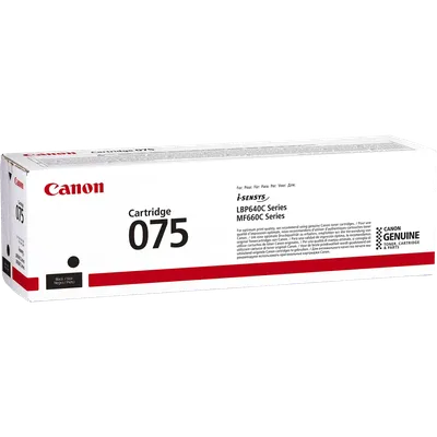 Cartridge 075BK  Картридж CANON 075 BK черный i-SENSYS LBP646Сdw/LBP647Cdw, MF664Cdw/MF667Cdw  (6365C002)  1,4K
