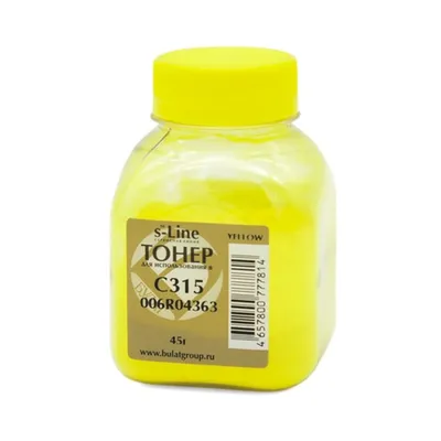 Тонер Булат BARX00C310040, Xerox C315, 45г, Yellow