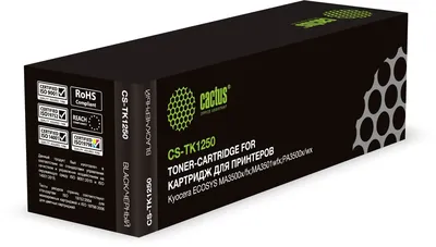 Картридж Cactus CS-TK1250, черный, 3000 стр.